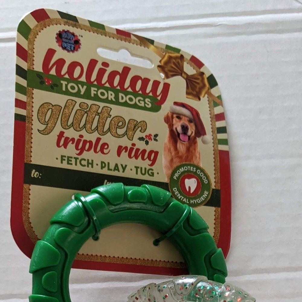 Bow Wow Pet Glitter Triple Ring